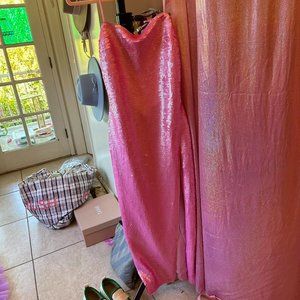 H&M studio innovation dress size small uk 8-10 pink nwt sequins pink